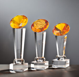 Moderne Glastrophäen